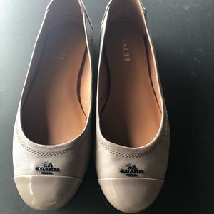 Taupe Coach Flats